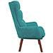 Sedia Relax Turquoise in Velluto - Foto miniatura 5