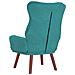 Sedia Relax Turquoise in Velluto - Foto miniatura 6