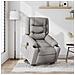 Poltrona Alzapersona Massaggi Elettrica Grigio Nuvola Tessuto - Foto miniatura 2
