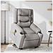 Poltrona Alzapersona Massaggi Elettrica Grigio Nuvola Tessuto - Foto miniatura 3