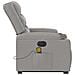 Poltrona Alzapersona Massaggi Elettrica Grigio Nuvola Tessuto - Foto miniatura 7