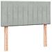 Giroletto a Molle con Materasso Grigio Chiaro 80x220 cm Velluto - Foto miniatura 7