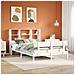 Letto Libreria senza Materasso Bianco 120x190 cm Legno di Pino - Foto miniatura 2