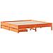 Letto senza Materasso Marrone Cera 200x200 cm in Legno di Pino - Foto miniatura 3