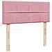 Struttura Letto Pouf con Materasso Rosa 120x200 cm Velluto - Foto miniatura 7