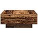 Tavolino da caffè in legno riciclato 80x80x31 cm in legno ingegnerizzato - Foto miniatura 6