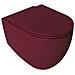 Sanitari Sospesi Opaco Infinity: Vaso, Bidet, Copriwater Soft-close - Bordeaux Opaco - Foto miniatura 1