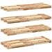 Mensole Da Parete 4 Pz 100x30x4 Cm Legno Acacia Non Trattato - Foto miniatura 1
