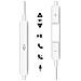 Cuffie Cablate Usb-c Con Microfono Integrato Per Samsung Galaxy S25 / S25 Ultra / S25 Plus / S25 Se / S25 Edge, Bianco - Foto miniatura 2