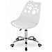 Sedia girevole ergonomica Valora PRINT bianca per ufficio domestico - Foto miniatura 5