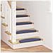 Tappetini per scale autoadesivi 15 pcs Blu 65 x 21 x 4 cm - Foto miniatura 2