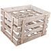 Cassetto Portabottiglie In Legno Marrone 41x32x55h - Foto miniatura 3