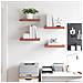 Scaffale da parete 4 pcs Rosso 40 x 23,5 x 4 cm - Foto miniatura 4