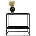 Consolle Vita A 2 Ripiani In Nero Con Struttura In Acciaio, 80×36×80 Cm - Foto miniatura 3
