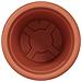 Vaso Rotondo per Fiori 24 pcs Rosso Mattone Ø 26 x 21.5 cm - Foto miniatura 6