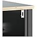Set Mobili da Bagno 3 pz BERG Nero in Legno Massello di Pino - Foto miniatura 6