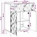 Credenza Rovere Artigianale 66 x 34,5 x 90 cm - Foto miniatura 7