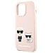 Karl Lagerfeld Klhmp13lsskci Iphone 13 Pro / 13 6.1 Cover In Silicone Rosa Chiaro Ikonik Karl & Choupette Magsafe - Foto miniatura 2
