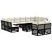 Set Divano da Giardino 13 pz Nero polyrattan - Foto miniatura 1