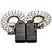 Spazzole di carbone per DeWalt DW650 - 6,4 x 10 x 17,5 mm - coppia - Foto miniatura 1
