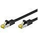 ICOC R7-7SS-015-BK - Cavo Patch Cat. 7 Plug RJ45 6A S / FTP LSZH 1,5m Nero - Foto miniatura 1