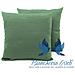 Coppia Cuscini Arredo Imbottiti Tessuto Ottoman In Tinta Unita Colore Verde 07 60x60 Verde 07 - Foto miniatura 2