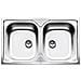 Lavello LYP862 2 Vasche Dimensioni 37 x 47 cm Acciaio Inox - Foto miniatura 1