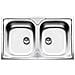 Lavello LYP862 2 Vasche Dimensioni 37 x 47 cm Acciaio Inox - Foto miniatura 3