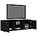 Mobile Porta TV Nero 120x34x37 cm in Legno Multistrato - Foto miniatura 3