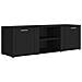 Mobile Porta TV Nero 120x34x37 cm in Legno Multistrato - Foto miniatura 2