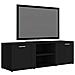 Mobile Porta TV Nero 120x34x37 cm in Legno Multistrato - Foto miniatura 8
