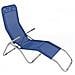 Sedia A Sdraio Basculante In Acciaio Blu Lettino Da Spiaggia Mare Formentera - Foto miniatura 1