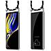 Catena Di Telefoni Cellulari Compatibile Con Samsung Galaxy Note 9 In Nero Argento - Coperchio Protettivo In Silicone Con Anelli D'argento, Cinturino In Corda E Custodia Staccabile - Foto miniatura 7
