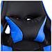Sedia Da Gioco Agnes, 70x70x125-135 Cm, Ecopelle, Regolabile In Altezza, Nero E Blu, - Foto miniatura 2