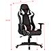 Sedia Da Gioco Agnes, 70x70x125-135 Cm, Ecopelle, Regolabile In Altezza, Nero E Blu, - Foto miniatura 4