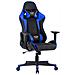 Sedia Da Gioco Agnes, 70x70x125-135 Cm, Ecopelle, Regolabile In Altezza, Nero E Blu, - Foto miniatura 1