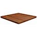 Piano Tavolo Quadrato Marrone Scuro 80x80x4cm Rovere Trattato - Foto miniatura 1