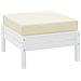 Cuscino Per Pallet Crema 60x60x8 Cm In Tessuto - Foto miniatura 3