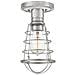 Plafoniera Industrial Nordica Mixon Acciaio Nichel Spazzolato 1 Luce E27 - Foto miniatura 1