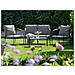 Set Da Giardino Con Tavolo 4 Posti Vezzana Metallo Grigio - Foto miniatura 1