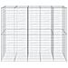 Cesto Gabbione Con Copertura 250x100x200 Cm In Ferro Zincato - Foto miniatura 3