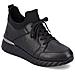 Black Casual Closed Sport Shoe Sneakers Pelle Scarpe Donna Nero Eu 36, D5982-01 - Foto miniatura 1