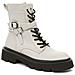 White Casual Closed Booties Stivaletti Pelle Scarpe Donna Bianco Eu 38, 848224/07-03 - Foto miniatura 1
