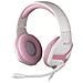 Geek Girl Crystal Auricolare Cablato A Padiglione Gaming Rosa, Bianco - Foto miniatura 1