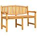 Set da Pranzo per Giardino 4 pz in Legno Massello di Teak - Foto miniatura 7
