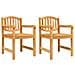 Set da Pranzo per Giardino 4 pz in Legno Massello di Teak - Foto miniatura 9