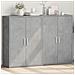 Credenze 2 Pz Grigio Cemento 60x31x84 Cm In Legno Multistrato - Foto miniatura 1