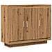 Credenza Rovere Artigianale 92x35x75 Cm In Legno Multistrato - Foto miniatura 2