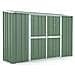 Box In Acciaio Zincato Casetta Attrezzi Giardino 307x100cm X H1.92m - 75kg - 3.07mq - Verde - Foto miniatura 1