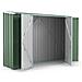 Box In Acciaio Zincato Casetta Attrezzi Giardino 307x100cm X H1.92m - 75kg - 3.07mq - Verde - Foto miniatura 2